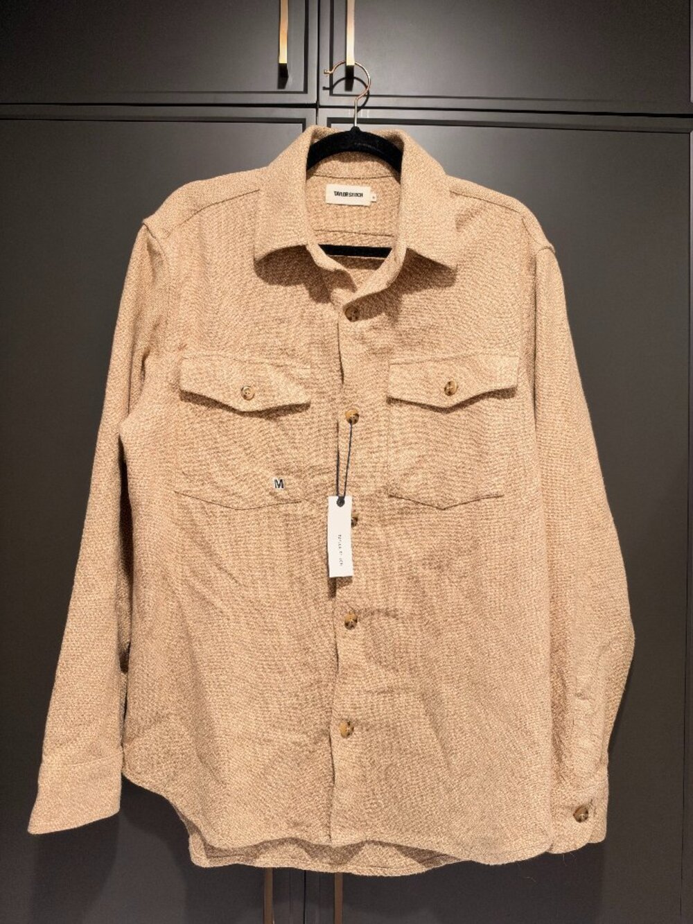 Taylor Stitch The Point Shirt Heather Oat Linen Tweed NWT